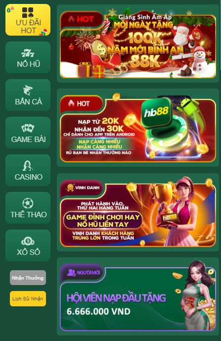 Tải app 4 Các khuyến mãi hấp dẫn tại App MB88